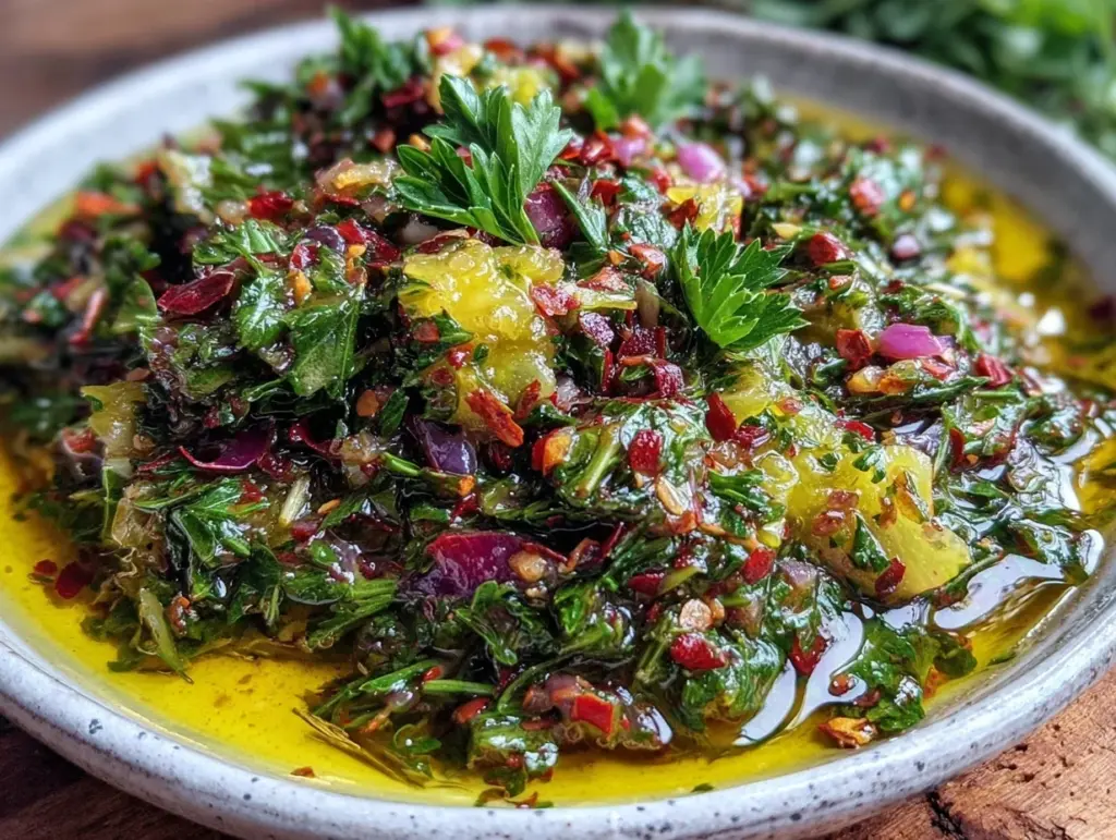 authentic Argentinian chimichurri sauce - featured image