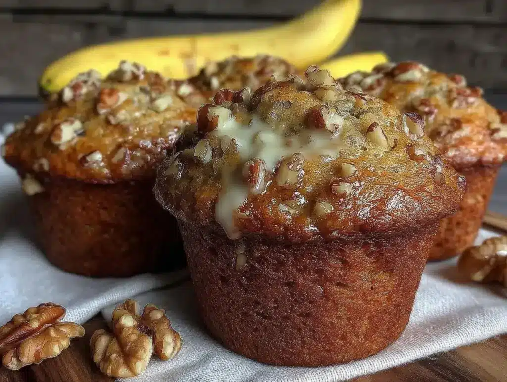 banana nut muffins - featured image
