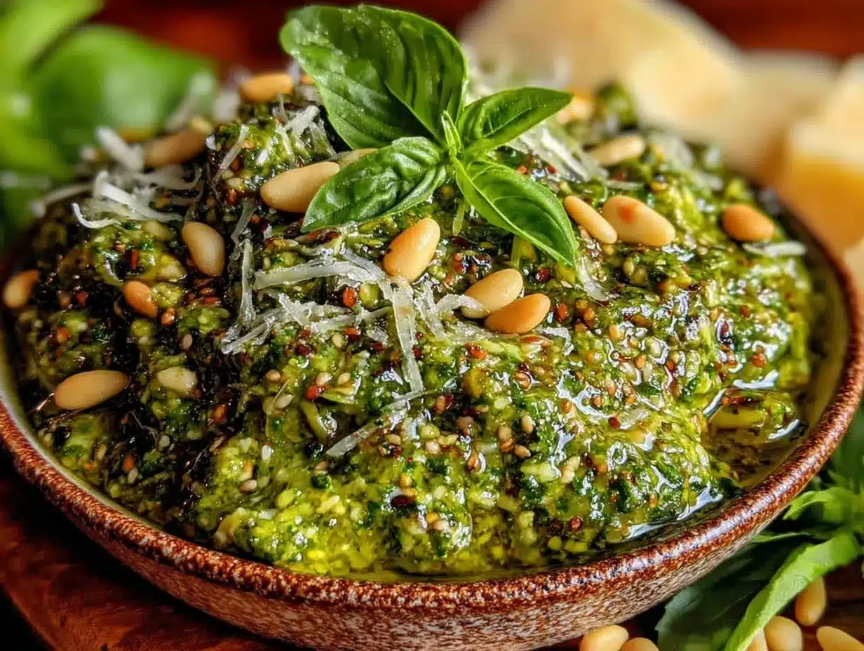 basil pesto recipe preparation steps