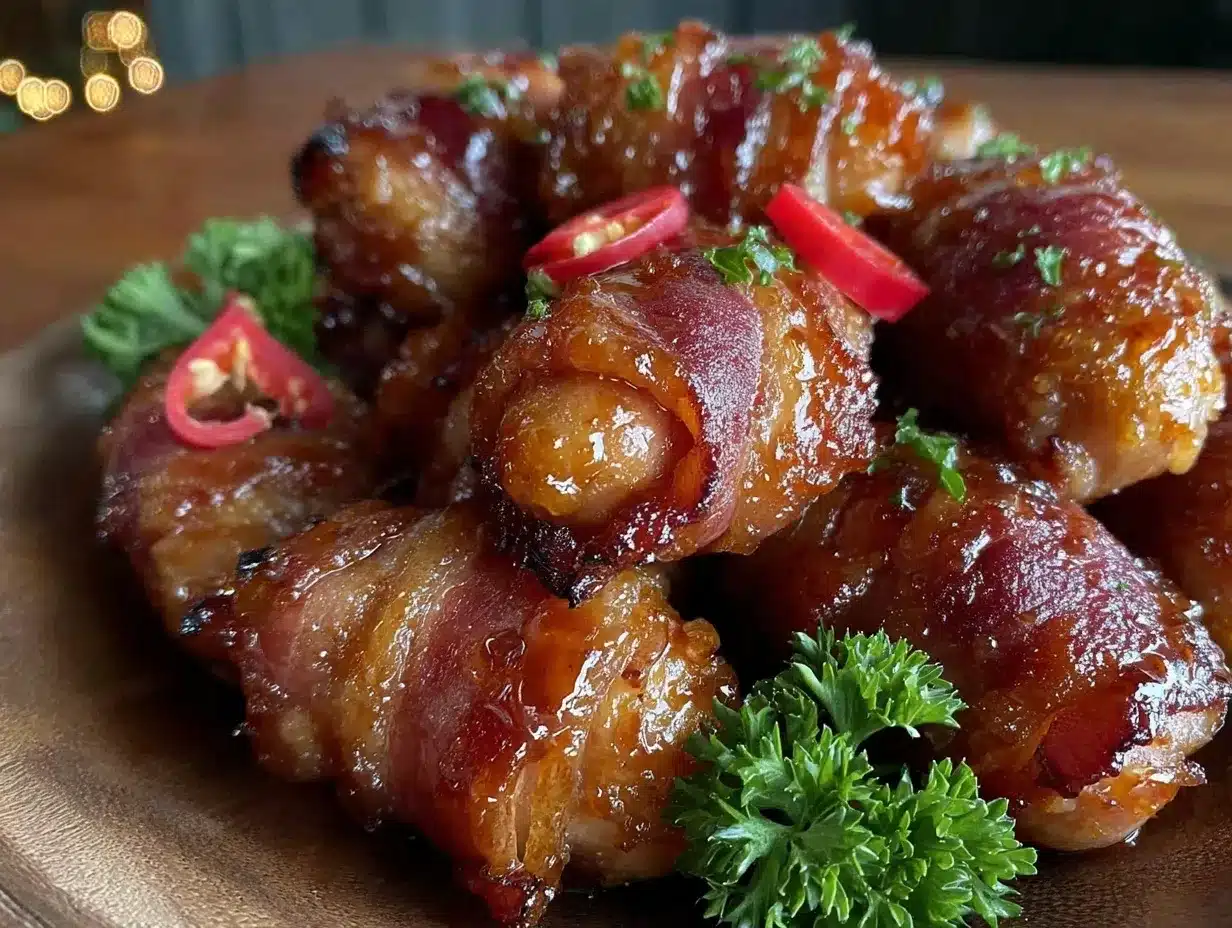 BBQ bacon wrapped smokies preparation steps