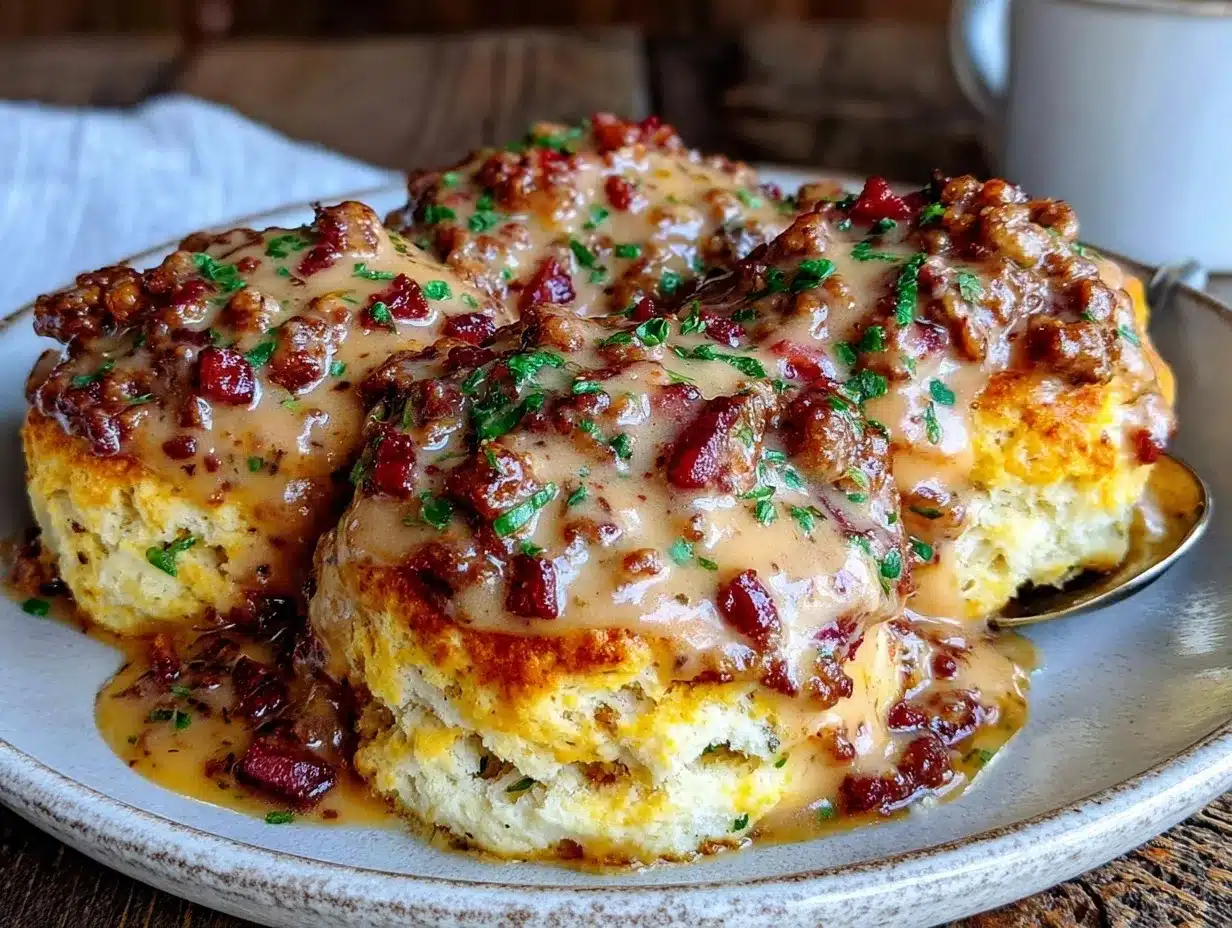 biscuits and gravy recipe preparation steps