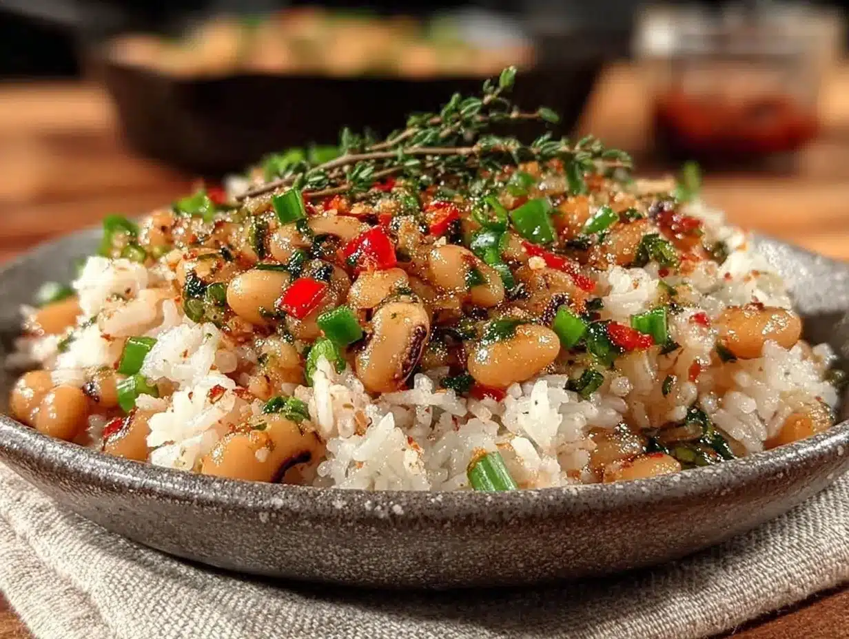 black-eyed peas and rice recipe preparation steps
