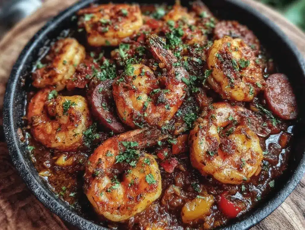 cajun shrimp and sausage skillet - featured image