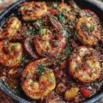 cajun shrimp and sausage skillet - featured image