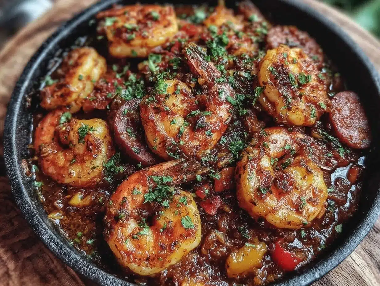 cajun shrimp and sausage skillet - featured image