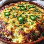 cheesy chicken enchilada casserole - featured image