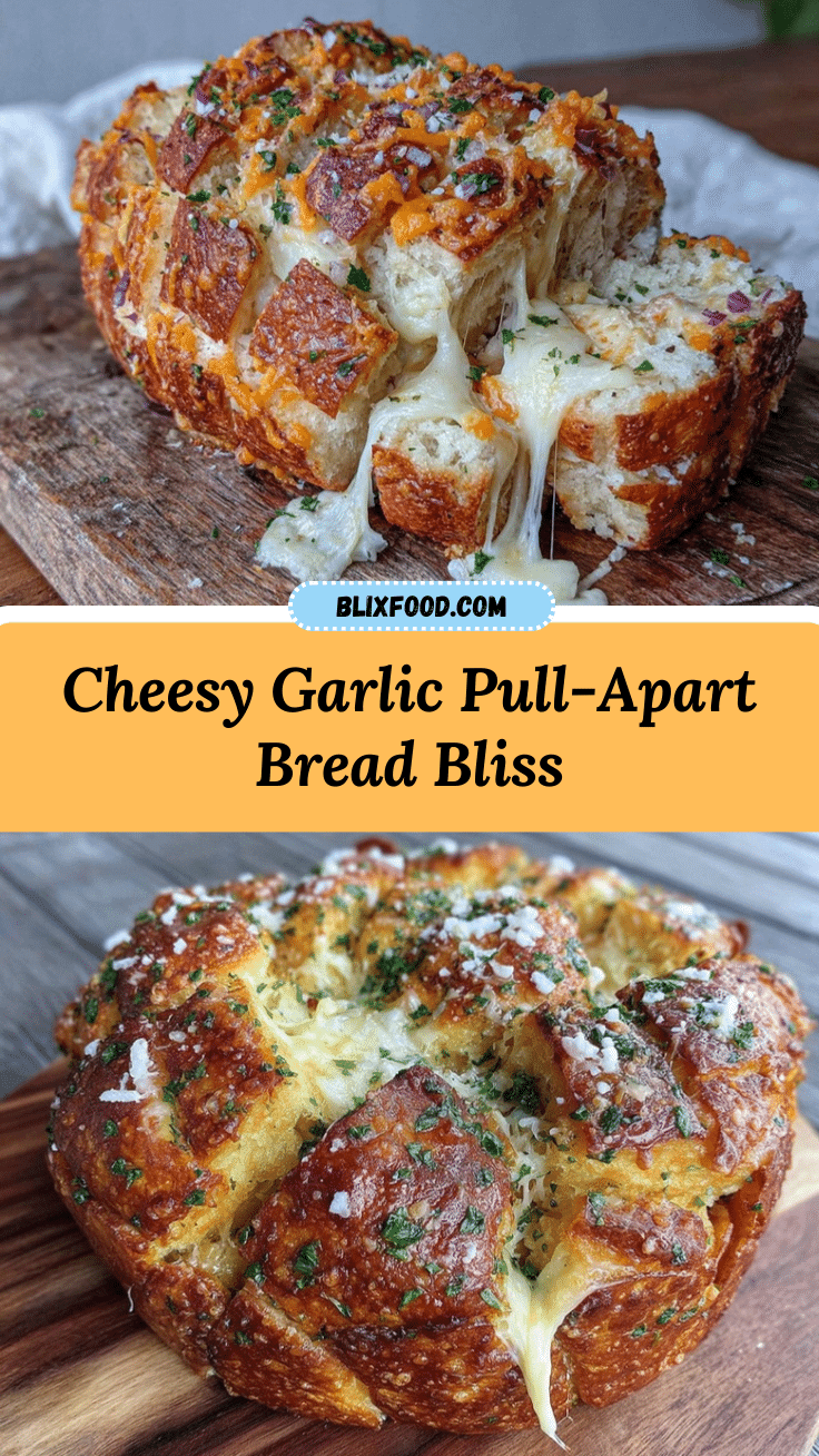 cheesy garlic bread pull-apart loaf recipe