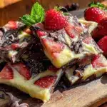 chocolate-covered strawberry bark - featured image