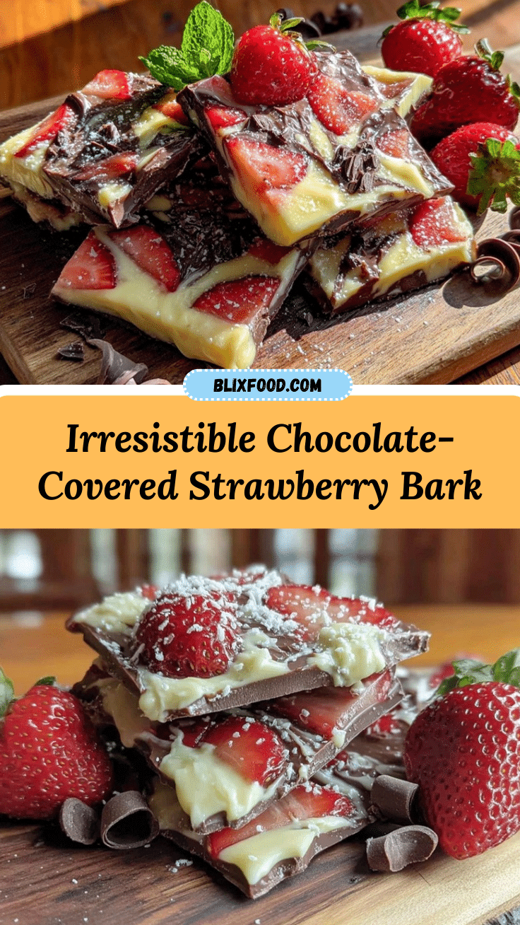chocolate-covered strawberry bark recipe