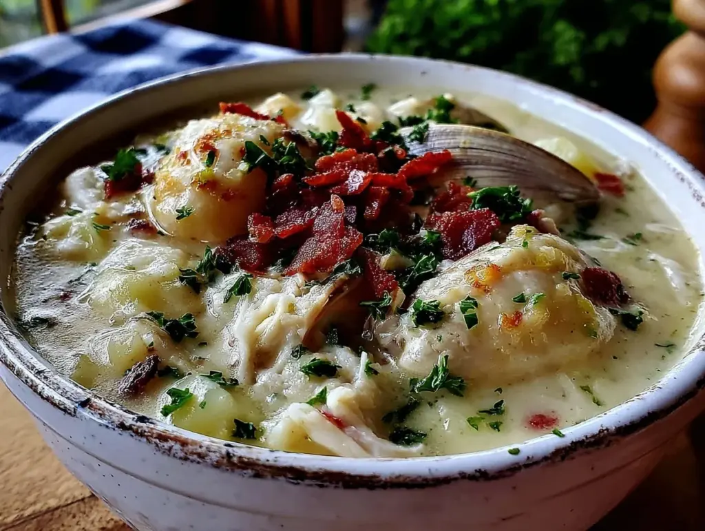 classic New England clam chowder recipe - featured image