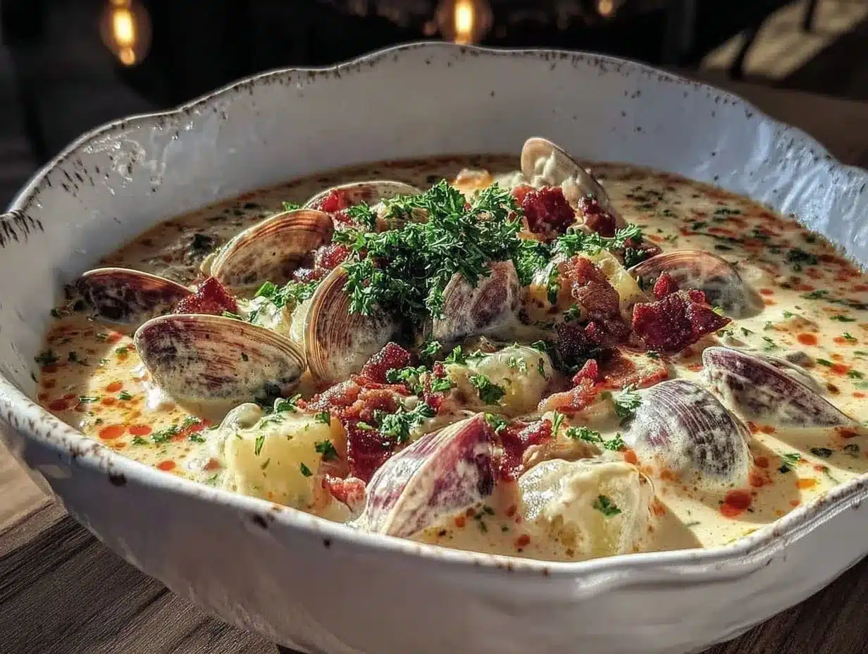 classic New England clam chowder recipe preparation steps