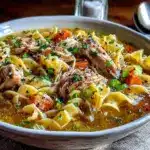 cozy chicken noodle soup from scratch - featured image