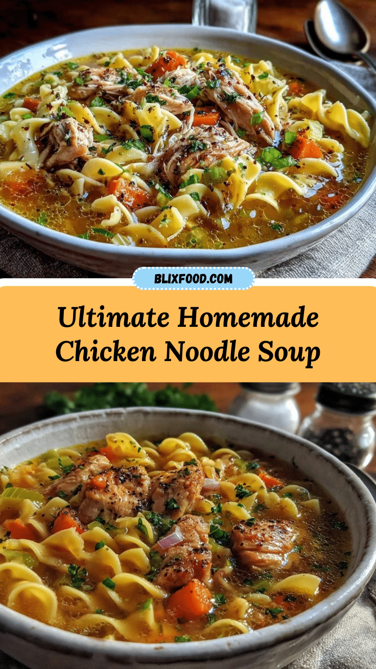 cozy chicken noodle soup from scratch recipe
