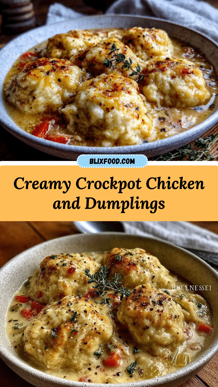 cozy crockpot chicken and dumplings recipe