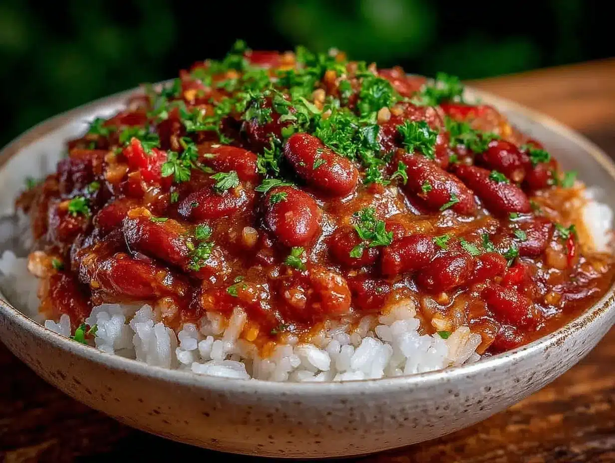 cozy red beans and rice recipe preparation steps
