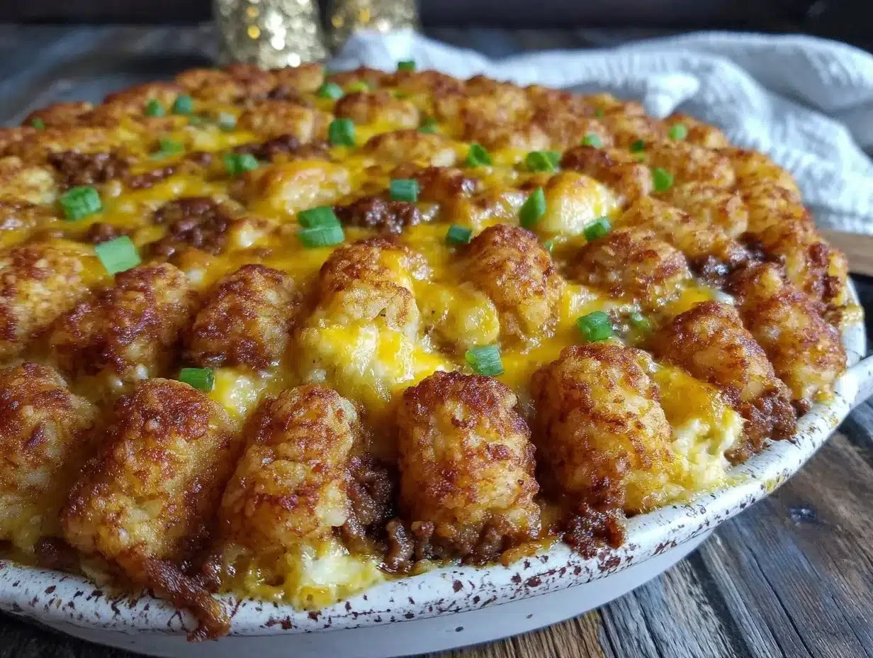 cozy tater tot casserole preparation steps