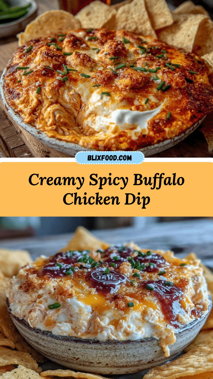 creamy buffalo chicken dip recipe