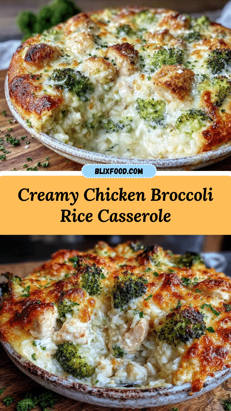 creamy chicken broccoli rice casserole recipe