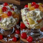 creamy classic ambrosia fruit salad - featured image