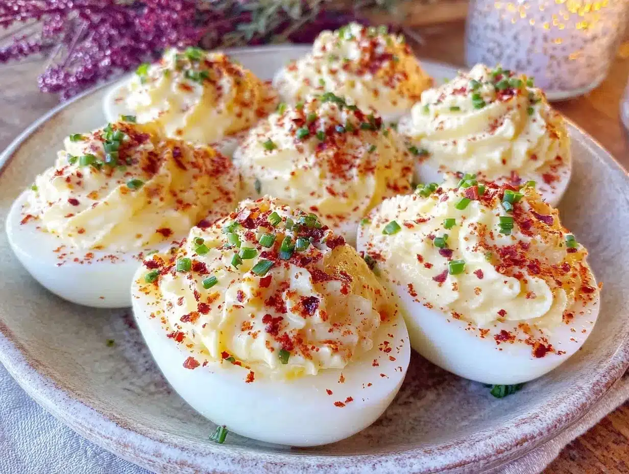 creamy classic deviled eggs preparation steps