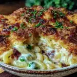 creamy classic tuna casserole - featured image