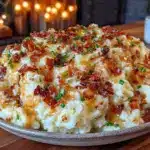 creamy colcannon potatoes with crispy bacon - featured image