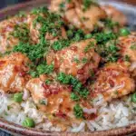 creamy instant pot chicken and rice - featured image