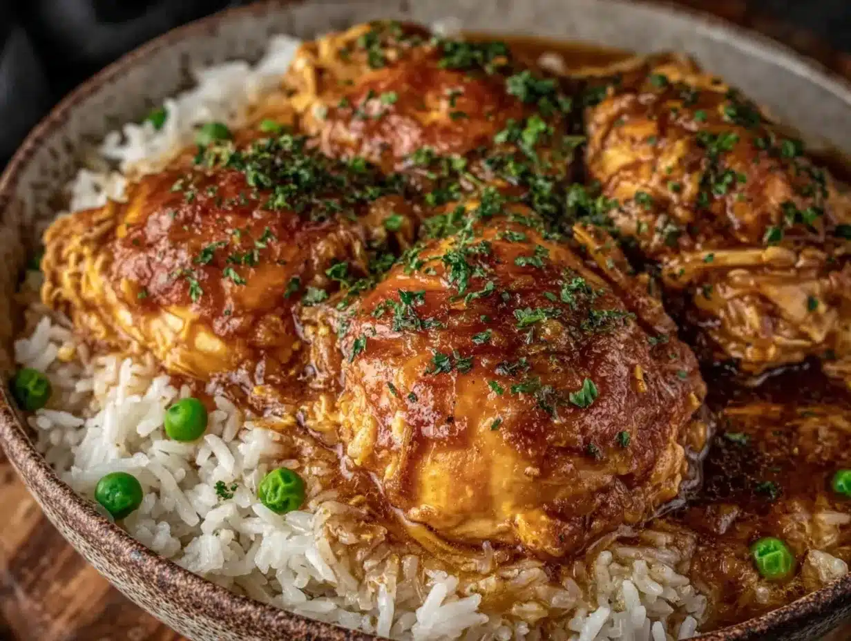 creamy instant pot chicken and rice preparation steps