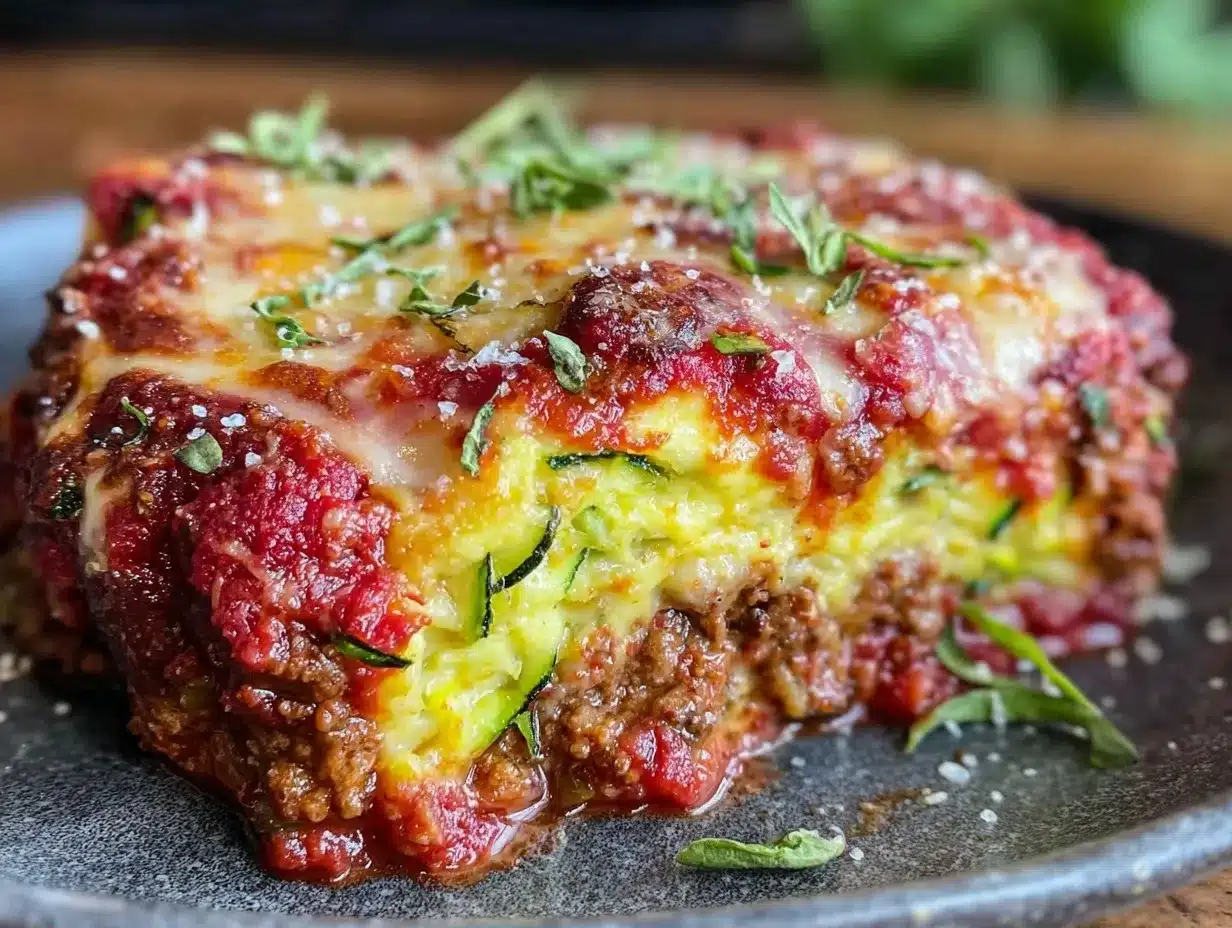 creamy keto lasagna with zucchini noodles preparation steps