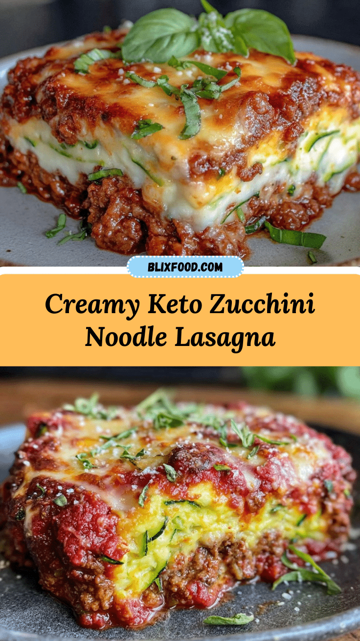 creamy keto lasagna with zucchini noodles recipe
