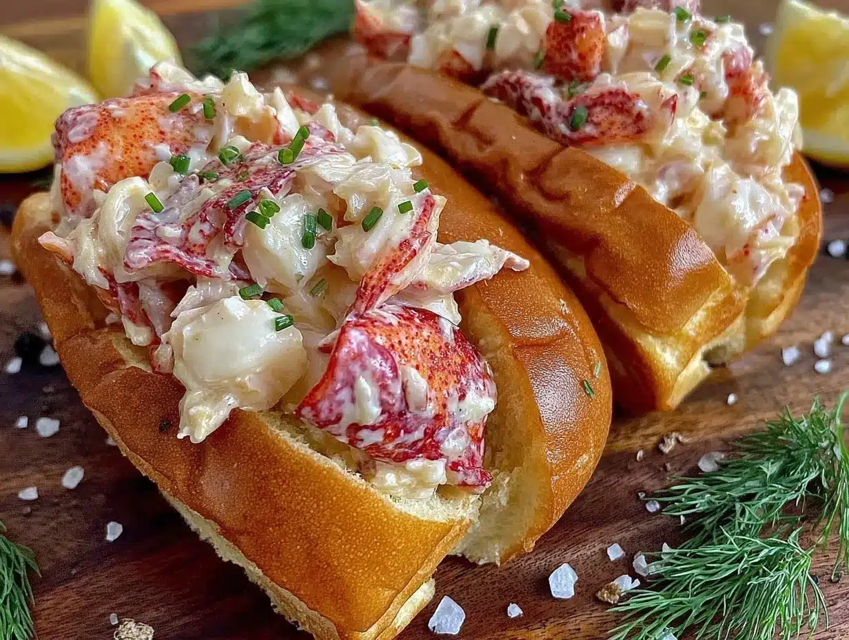 creamy Maine lobster roll recipe preparation steps