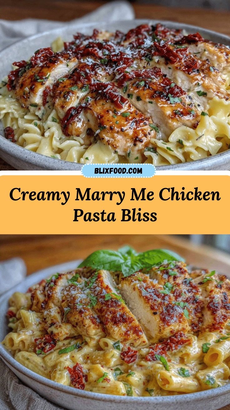 Creamy Marry Me Chicken Pasta recipe