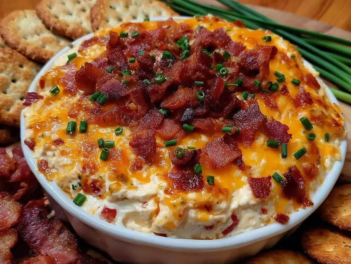 creamy million dollar dip with bacon and cheese preparation steps
