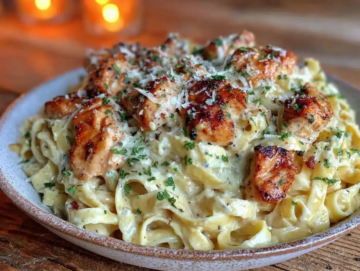 creamy one-pot chicken alfredo preparation steps