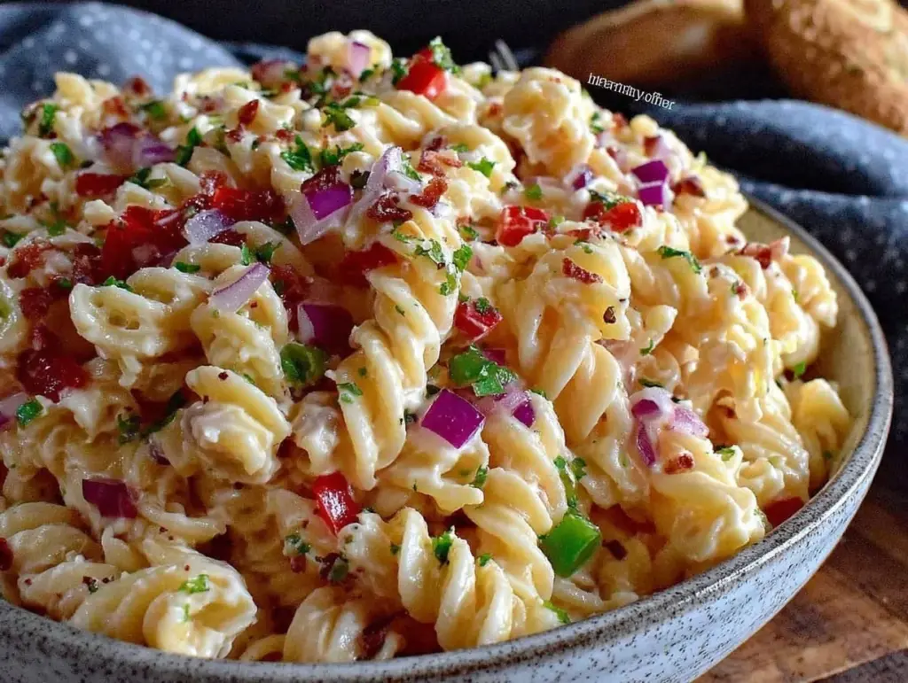 creamy pasta salad - featured image