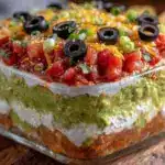 creamy seven layer dip - featured image