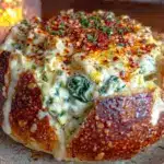 creamy spinach artichoke dip - featured image