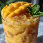 creamy tropical mango smoothie - featured image