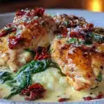 creamy tuscan chicken - featured image