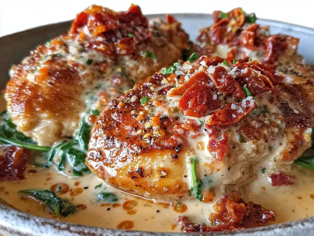 creamy tuscan chicken preparation steps