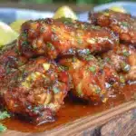 crispy air fryer chicken wings - featured image