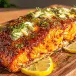 crispy air fryer salmon - featured image