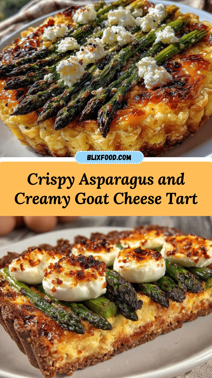 crispy asparagus and creamy goat cheese tart recipe