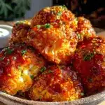 crispy baked buffalo cauliflower bites - featured image