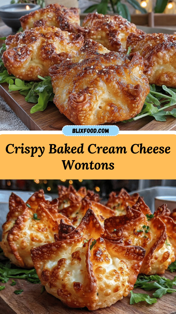 crispy baked cream cheese wontons recipe