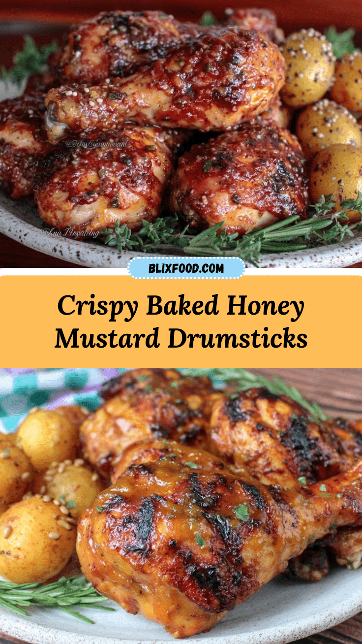 crispy baked honey mustard chicken drumsticks recipe