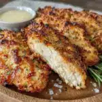 crispy baked parmesan chicken tenders - featured image