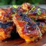 crispy bbq chicken wings - featured image