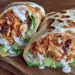 crispy buffalo chicken wraps - featured image