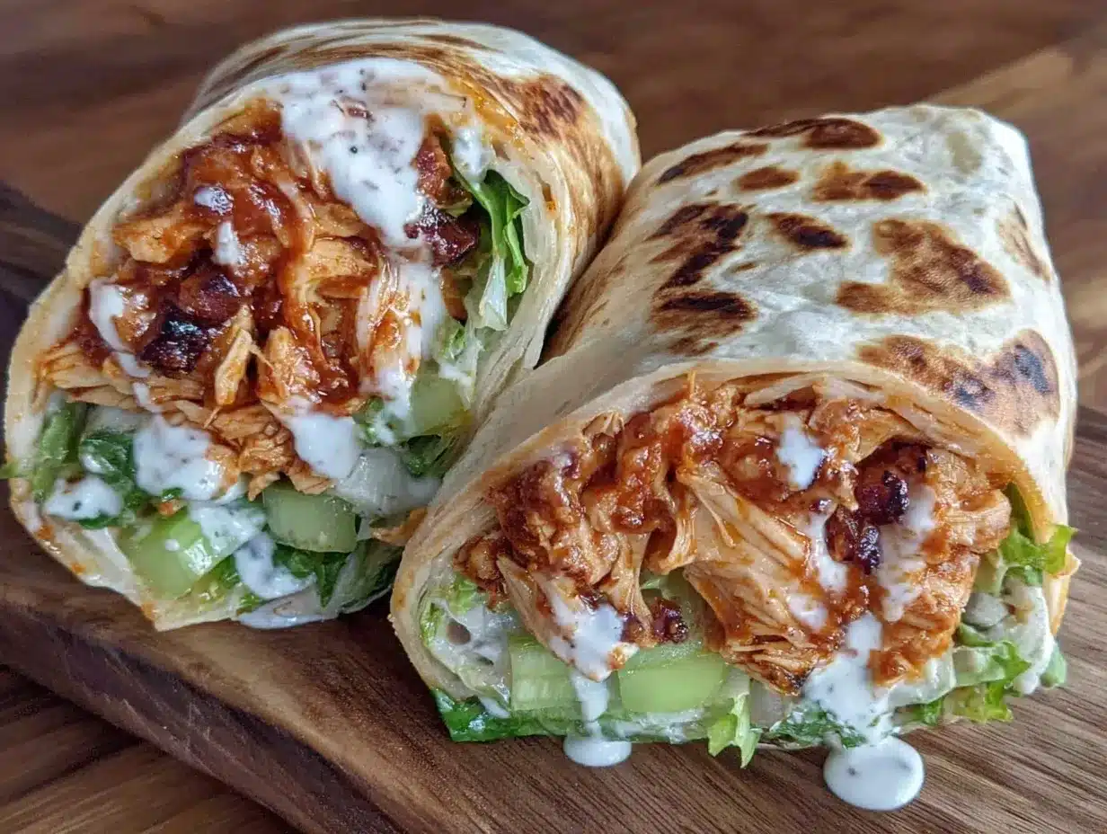 crispy buffalo chicken wraps preparation steps